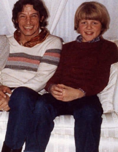 Jim Varney and Justin Lloyd circa 1983. Photo courtesy of the Varney Family Collection.