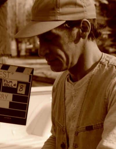 Jim Varney as Ernest P. Worrell, on set shooting a commercial circa 1986.